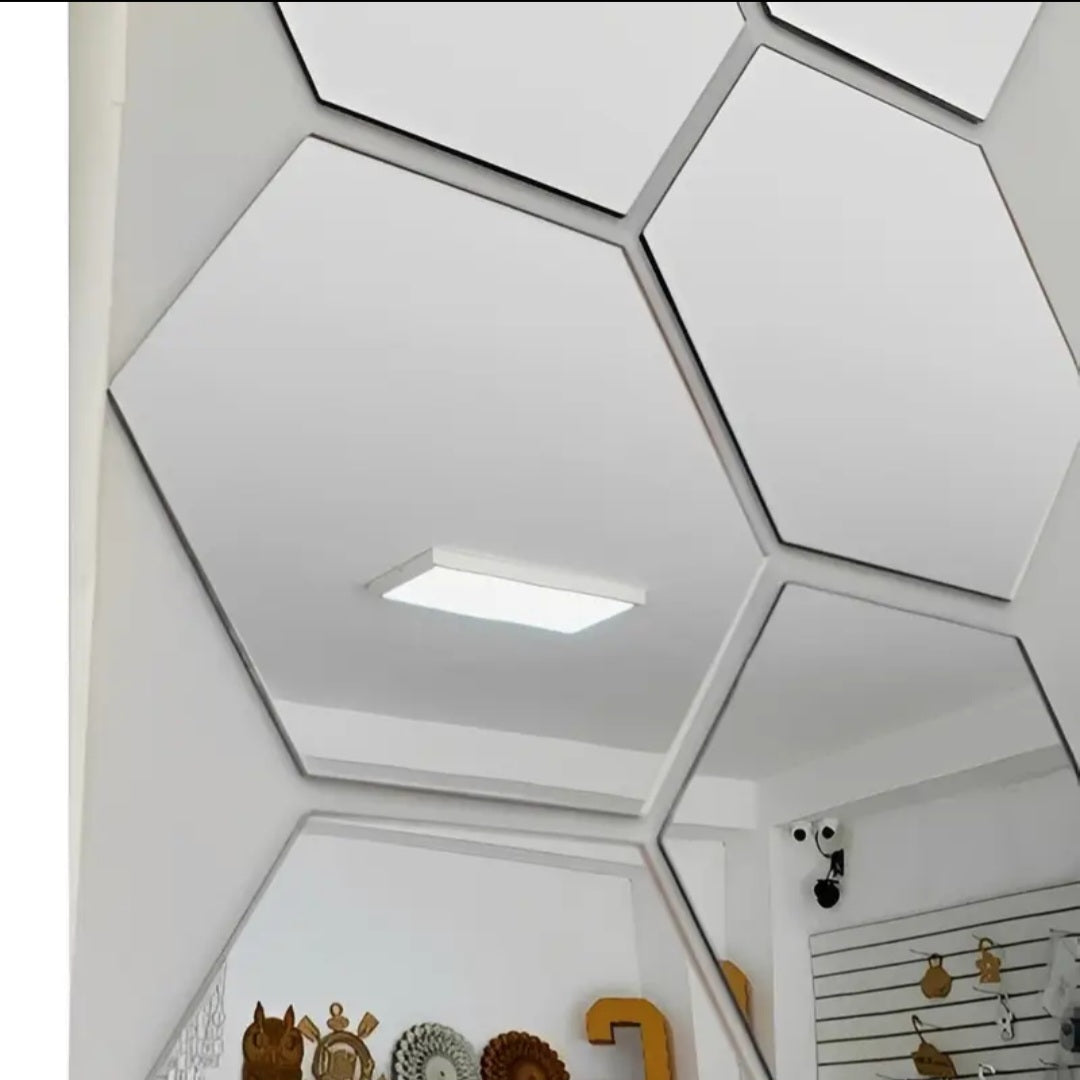 Conjunto 10 Unidades Espelho Autoadesivo MirrorShape™