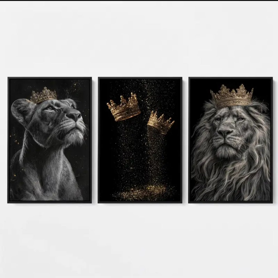 Conjunto Quadros LionFamily™