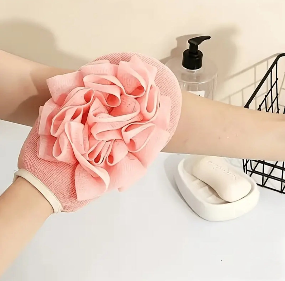 Luva Floral Spa™ — Banho + Gancho